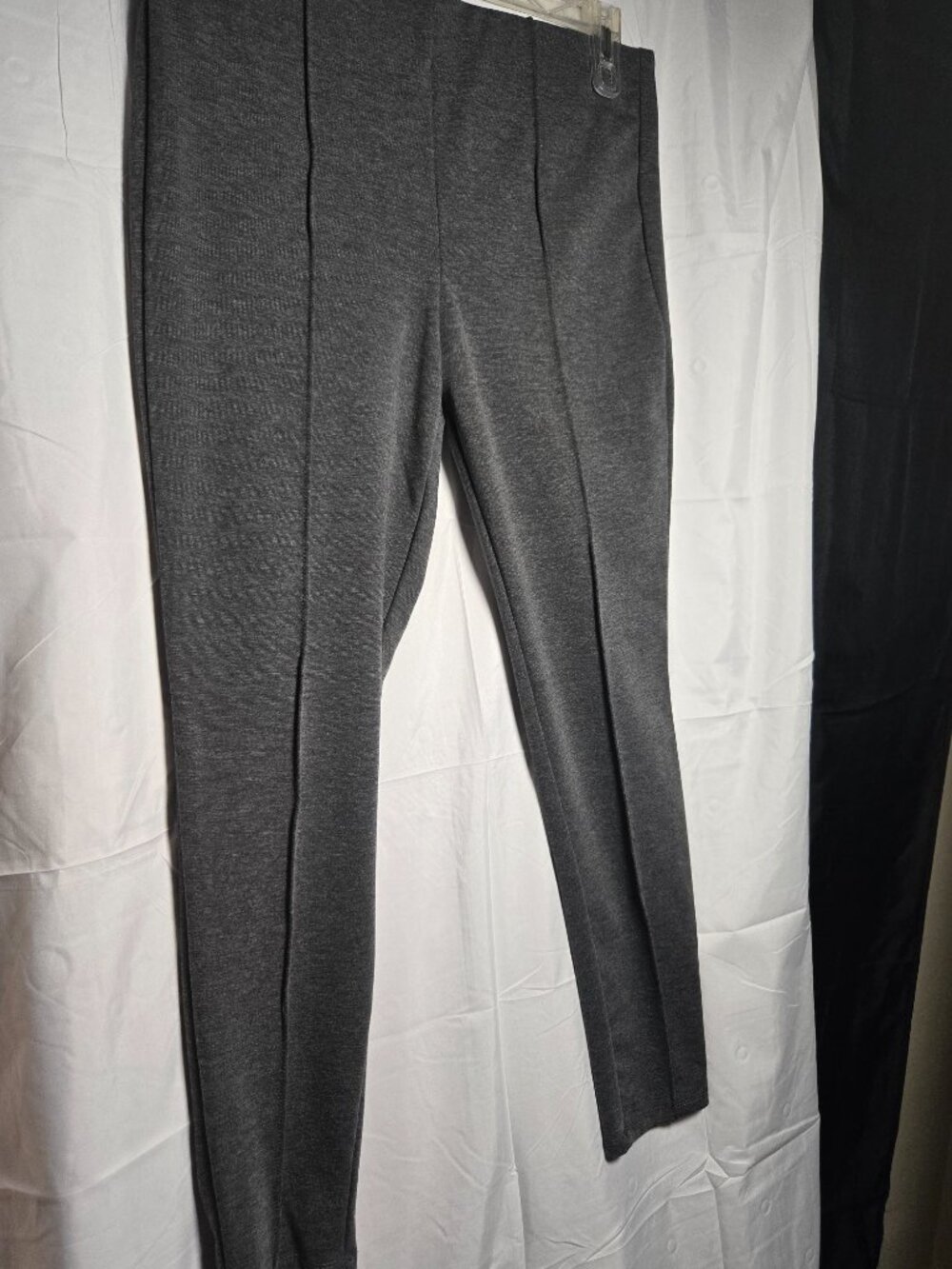 Worthington Heather Gray Pull On Legging Pants Size L